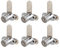 Xnrtop Cam Locks Cabinet Locks Keyed Alike， Cylinder Length Fits on 0.4'', Secure File Drawer Mailbox RV Storage Tool Box Replacement Lock Set, Zinc Alloy(5/8 Inch 6 Pcs) (Silver, 19 mm)