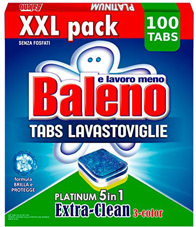 Baleno Tabs Lavastoviglie 5in1 - Grande Formato, 100pz