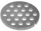 Jupiter Disque perforé en acier inoxydable pour hachoir à viande taille 5 - Disque perforé carré de 8 mm - Compatible avec Smeg & Kenwood - Passe au lave-vaisselle - Acier argenté - Professionnel