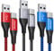 USB C Charger Cable 3Pack 3M/10FT,Long USB Type C Fast Charging Cable Braided Compatible with Samsung Galaxy S20 Plus S21 S22 S23 S10 S9 S8, A20E A50 A51 A70 A71,PS5,Switch,Huawei P40,LG,Google Pixel