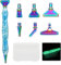 Cyleibe Diamond Painting Zubehör Stift Set, 6 Styles 5d Drill Pen Ersatzköpfe Farbe Metal Pen Tip für Diamond Painting Pen, im Dunkeln leuchtende Diamantkunststifte