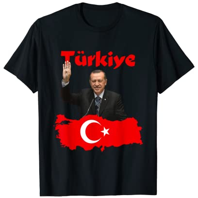 Recep Tayyip Erdogan Türkei Türkischer Politiker Türkiye Flagge T-Shirt