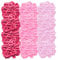 3000 Stück Künstliche Rosenblätter,3 Stile Rosa,Deko Rosenblüten Romantische Geschenk schöne Blütenblätter für Hochzeit, Valentinstag, Geburtstag Party Dekoration, Artificial Rose Petals Flowers pink