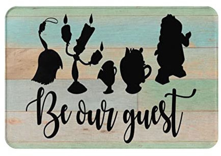 Strunt Be Our Guest House Warming Gift Welcome Durable Fußmatte Outdoor Indoor Rutschfeste Fußmatte für Eingangsbereich, Terrasse, Garage, Garten, Küche, Bodenmatte für Hof, stark frequentierte