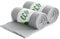 wometo 2er Set Eco Fleecedecken aus 100% recyceltem Material + OekoTex und GRS Zertifiziert 130x160 cm ca. 400 g - hellgrau mit Anti-Pilling und Kettelrand