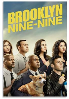 Brooklyn Nine-Nine (4) Poster, dekoratives Gemälde, Leinwand, Wandposter und Kunstdruck, modernes Familienschlafzimmer-Dekor-Poster, 30 x 45 cm