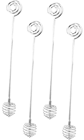 ABOOFAN 4pc Set Stainless Steel Sticks for Tea Jam Stir Wand Kitchen Honey Rod