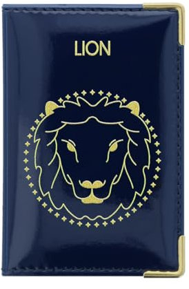 Color Pop Porte-Cartes (2) Anti-RFID – Fabrication Française – PVC Vernis – Protection Carte bancaire - Sécurité Carte de crédit– 9,7 x 6,5 cm - Collection Astrologie (Lion)