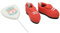 SugArt Handmade Edible Cake Topper - Red Football Boots SET 1 - Sugart Fondant Icing Cake Decorations - Perfect Sports-Themed Party Decoration - 3 pc