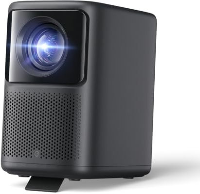 Dangbei N2 Beamer Klein, Netflix offiziell lizenziert, 1080P Full HD, 400 ISO Lumen, 2 * 6W Lautsprecher, Dolby Audio, Heimprojektor mit WLAN und Bluetooth, HDR 10, HLG, Autofokus