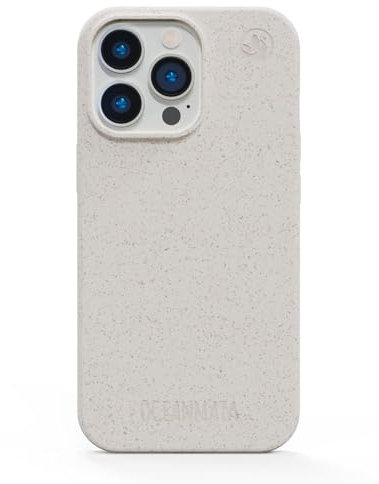 OceanMata nachhaltige iPhone 15 pro Hülle, Weiß, Einfarbig, iPhone 12 Pro/13 kompatibel, Kunststoff, nicht wasserfest, Umweltfreundlich, Unisex