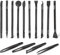 14 Pcs Paint Scraper Tool Plastic Crevice Cleaning Tool Car Detailing Spatula Set Non-Scratch Small Putty Knife Anti-Static Tweezers for Tight Spaces