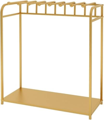 CATANK Tringle à vêtements Porte-vêtement Présentoir en Tissu métallique, Support d'organisateur d'écharpe sur Pied, Présentoir d'échantillon de Textile de Maison de Rideau pour Magasin d
