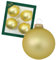Krebs Glas Lauscha - Christbaumschmuck/Christbaumkugeln - Box mit 4 matt-Gold Kugeln aus Glas in Einer Größe von 8cm