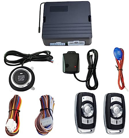 SEWOART Allarme Auto Vibrazione Avviamento Motore Antifurto Telecomando Accensione Blocco Portiera Suono 12v