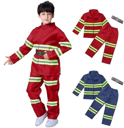 Beichwtd Kostüm Kinder Jungen, Feuerwehrstation Ab 3 Jahre, Feuerwehr Kinder, Kostüm Kinder, Verkleidungskiste Für Kinder, 80er Trainingsanzug, Kostüm Kinder, Reh Kostüm Damen,