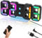 Zaxiva Reloj Despertador Digital, 3D LED Reloj de Mesa, Reloj de Pared Digital con Control Remoto, RGB 14 Colores, 12/24 Hora, 4 Niveles de Brillo Regulable, Función Snooze, Nocturno Modo, Negro