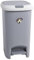 10L Pedal Bin with Press Lid, Soft Touch, Waste Paper Bin for Kitchen, Bathroom, Bedroom, Living Room, Office Grey Bin