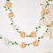 SUNBEAUTY Spring Paper Flower Garland Spring Wildflowers Party Banner Paper Party Decorations Floral Banner for Wall Birthday Spring Garden Wedding Backdrop Indoor Outdoor Decor