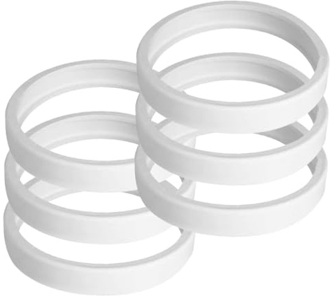 BESPORTBLE 1 Satz Reifen Netz Automatisch Poolpumpe Poolschlauch Rad Poolroboter Ersatzteile Zubehör Für Poolreinigungsmaschinen Sauberere Teile Zubehör Für Poolreiniger Gummi Weiß 6 Stücke