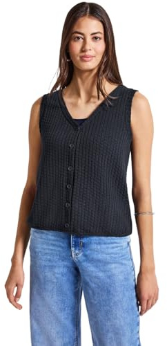 Street One Damen Strukturtop mit Knopfleiste