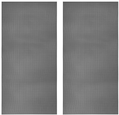 PATIKIL PC Fan Dust Mesh 500x1000mm, 2 Pcs PVC Computer Cooler Dust Filter PC Case Cover Grills for Computer Cooler Fan Case Dustproof, Black(1.0mm Hole)
