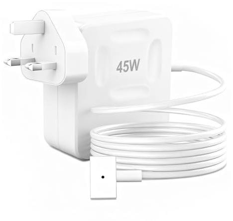 45W T-Tip Super Fast Charger,Compatible with Mac Book Pro charger,laptop adapter, Compatible with Macbook Air 11 and 13 inch (2012-2017) models A1435, A1436, A1465, A 1466, laptop charger