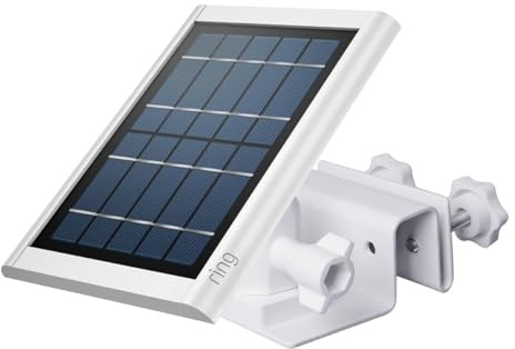 Support de gouttière pour panneau solaire en anneau, support de caméra extérieure pour Ring Stick Up Cam & Ring Outdoor Camera Plus, support réglable pour appareil photo et panneau solaire, blanc