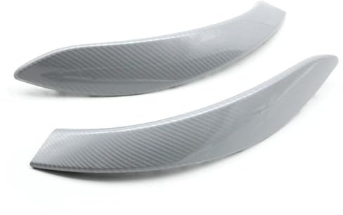 YQSD Protection Extérieure Pour Poignée De Porte Intérieure Voiture Pour BMW Série 3 Et 4 M3 M4 F30 F80 F31 F32 F33 F34 F35 F36 2013-2018 Poignée porte intérieure(Silver Carbon look 2pcs)
