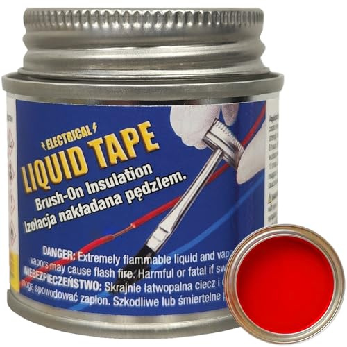 Cinta adhesiva de caucho líquido con aislamiento eléctrico Plasti Dip PlastiDip (Rojo)