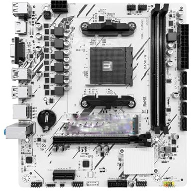 Placa Madre Placa Base Fit For ZSUS B450 con Procesador DDR4 De Doble Canal, Memoria AM4, M.2 NVME (Compatible CPU Ryzen 5500, 5600 Y 5600G)