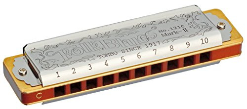 Tombo Mundharmonika Folk Blues MKII, Major Diatonic, 10 Kanzellen, Db-Dur