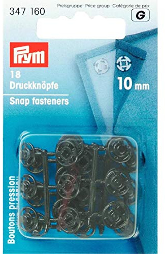 Annäh-Druckknöpfe KST schwarz 10 mm