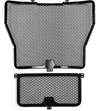 RACEFOXX Kühlerschutzgitter Set für BMWS1000R / RR / HP4, Kühlerschutz in Schwarz für Motorrad