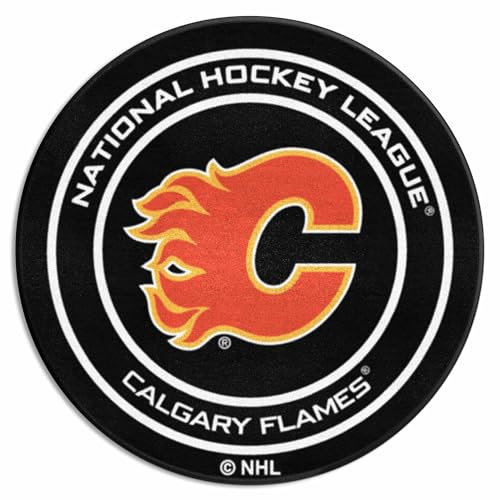 FANMATS NHL Calgary Flames Nylon Teppich, Teamfarbe, 27 Diameter