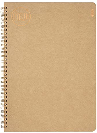 Nu Elite Cahier Format A5 à spirale papier Kraft