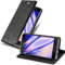 Cadorabo Hülle kompatibel mit Samsung Galaxy A5 2016 aus Premium Kunst Leder Flip Klappbare Stoßfeste Magnetische [Standfunktion] [Kartenfächern] Cover Hülle für Galaxy A5 2016 Tasche in Schwarz