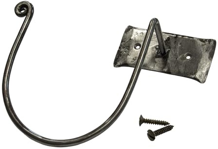 maDDma Handtuchhalter aus Schmiedeeisen im Antikstil – Rustikaler Wandhaken für Bad und Gäste-WC, Vintage Badaccessoire im Landhausstil