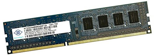 2Go RAM PC Bureau NANYA NT2GC64B88G0NF-DI DIMM DDR3 PC3-12800U 1600Mhz 1Rx8