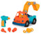 Wonder Wheels by Battat - Gru da asporto - Gru giocattolo con trapano per bambini dai 3 anni in su (31 pezzi), M