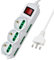 Extrastar Ciabatta Multipresa elettrica 9 Posti 3 polivalenti (schuko 10/16A) 6 bivalenti 10/16A, Colore bianco, Cavo 3 m - Spina 16A