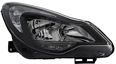 Scheinwerfer Hauptscheinwerfer Frontscheinwerfer rechts Schwarz H1/H7/W21/5W/PSY24W mit Tagfahrlicht für Modell Corsa D (S07) Baujahr: 01/2011-08/2014