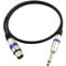 HTRUIYATY Stereo Cable De Micrófono Xlr Hembra A 6.35 mm 1/4 TS Jack,Cable Audio De Desequilibrado Mono Conector Xlr Guitar Cable(1m)