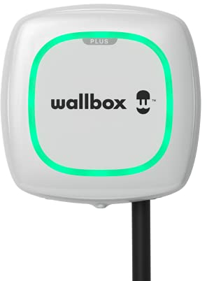 Wallbox Pulsar Plus EV Ladelösung bis 7,4 kW, Typ 2 Stecker, 5 Meter Kabel, Erdungsschutz, Bluetooth & Wi-Fi Konnektivität