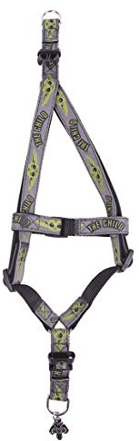 CERDÁ LIFE'S LITTLE MOMENTS - ForFanPets, Arnes Petral Baby Yoda - Offizielles Disney-Lizenzprodukt, Blau, S-M, 2800000395