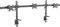HFTEK - Monitorhalterung für 3 Monitore von 15 bis 27 Zoll Monitor Mount TV Stand Monitorständer Bildschirmhalterung 3 Monitore Höhenverstellbar VESA 75/100 - MS323C-N - Individuell umrüstbar