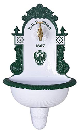 Palazzo lup024 - Fontana da giardino in alluminio, stile rustico