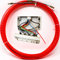 Guía pasacables profesional 15m 3mm Ø,DIÁMETRO ADECUADO para sistemas civiles anteriores a 1980, tuberías de 16-20 Ø insertador cables definitivo para sistemas saturados y tuberías con curvas cerradas