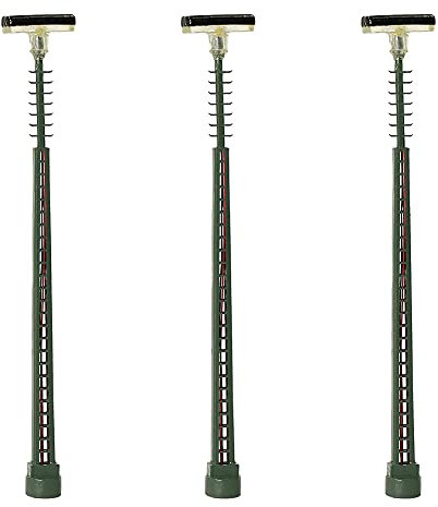 Evemodel 3Stk. Spur N Lampen 1:160 Leuchten Modellbahn Zug (75mm 2 LED)