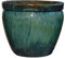 TucanoHamburg Blumentopf, Modell Bamboo hoch grün/blau 20x19cm, frostfest